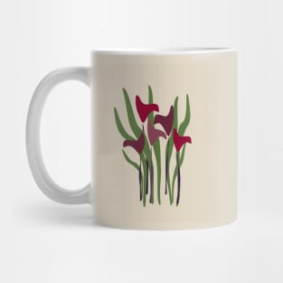 Calla Lily Plant Purple Linen Mug